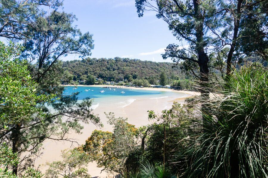 Resolute Beach Loop Walk Guide View of Great Mackerel Beach from the Resolute Beach Loop Walk in Ku-ring-gai Chase National Park