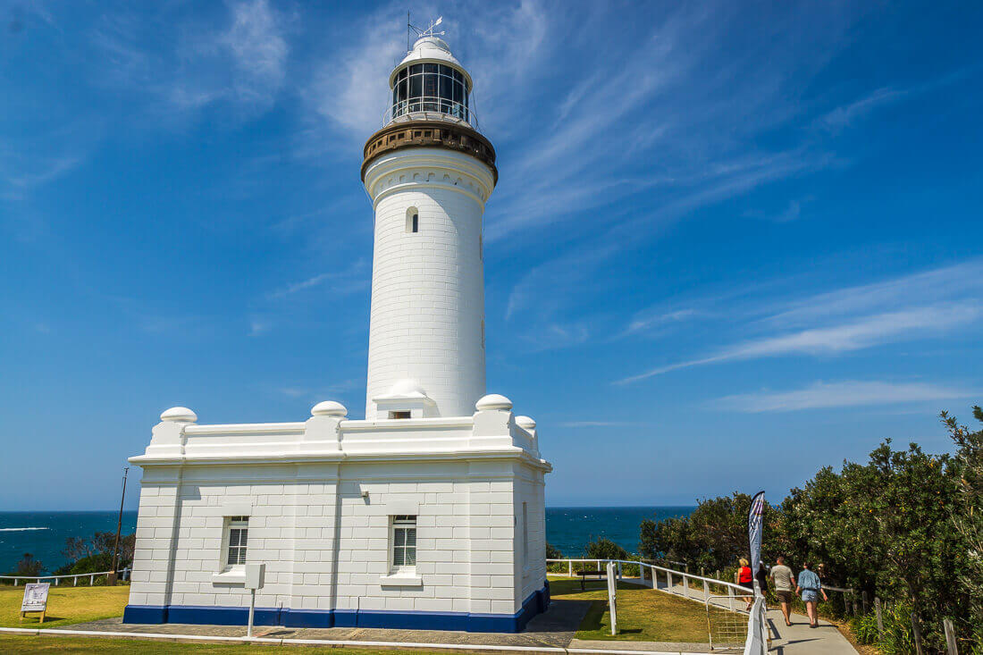 Norah Head Lighthouse on a clear day on the Central Coast