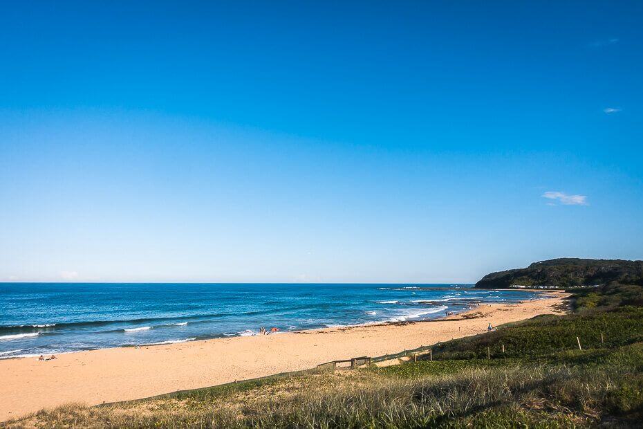 Coastline view along Shelly Beach on the Central Coast NSW