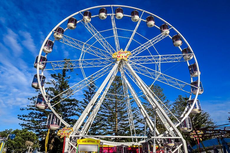 Ferris wheel at The Entrance amusement park on the Central Coast