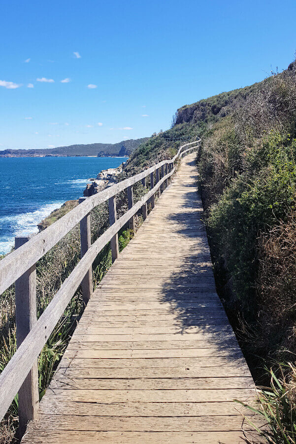 Bouddi Coastal Walk near Killcare with ocean views