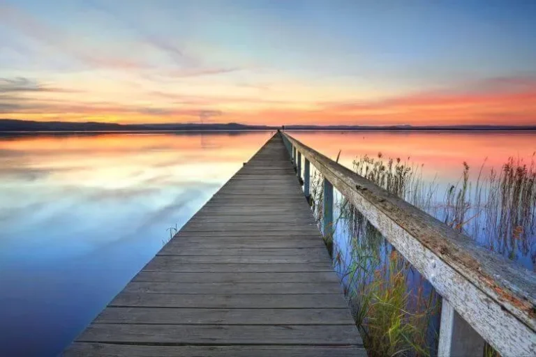 long jetty sunset tuggerah lake 2 768x512