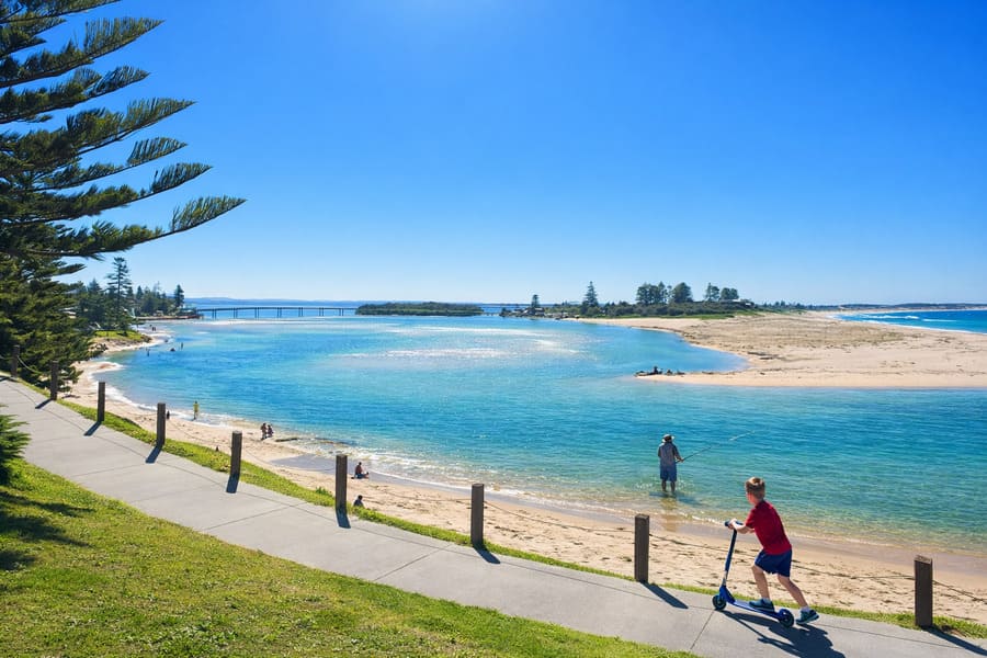 The Entrance Channel and waterfront on the Central Coast NSW