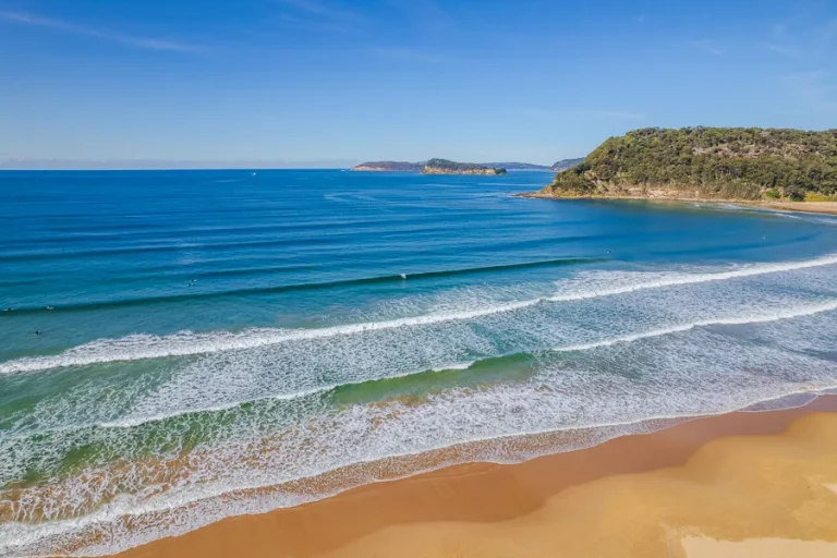 umina beach aerial coastline view 1 768x512