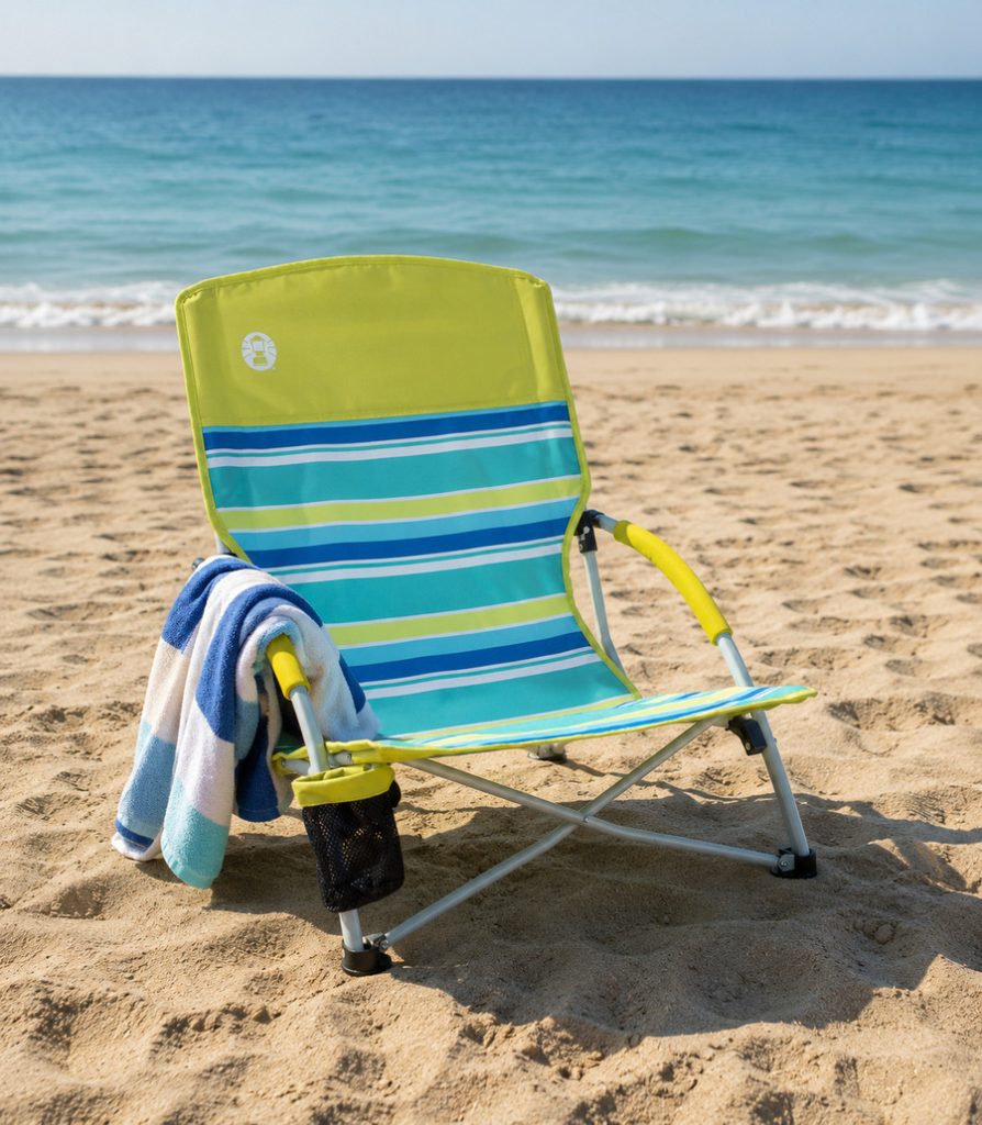 Coleman Beach Chair on an Australian Beach