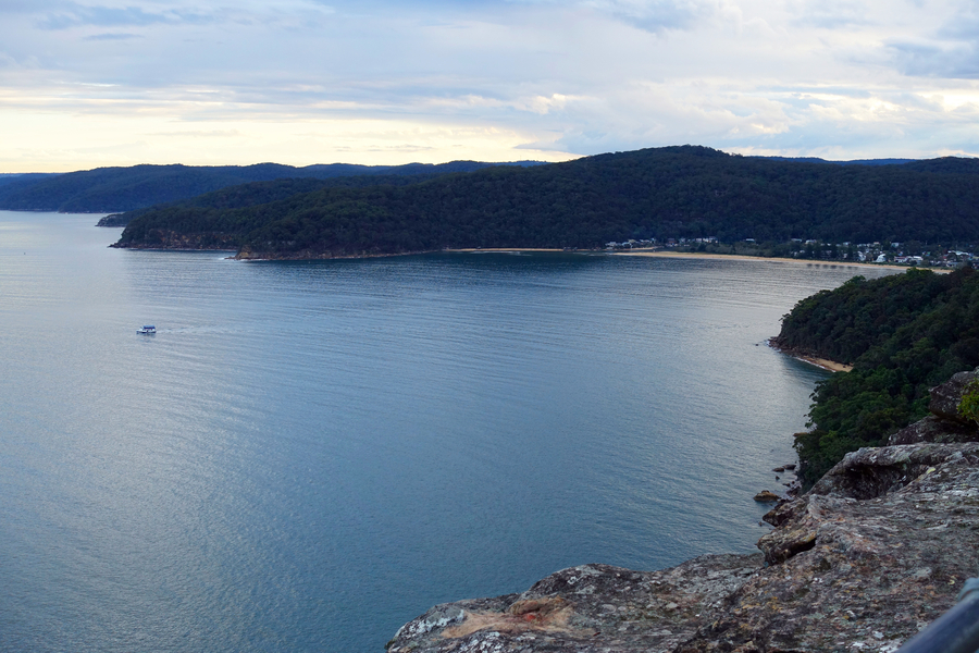 View over Broken Bay from Warrah Lookout on the Central Coast