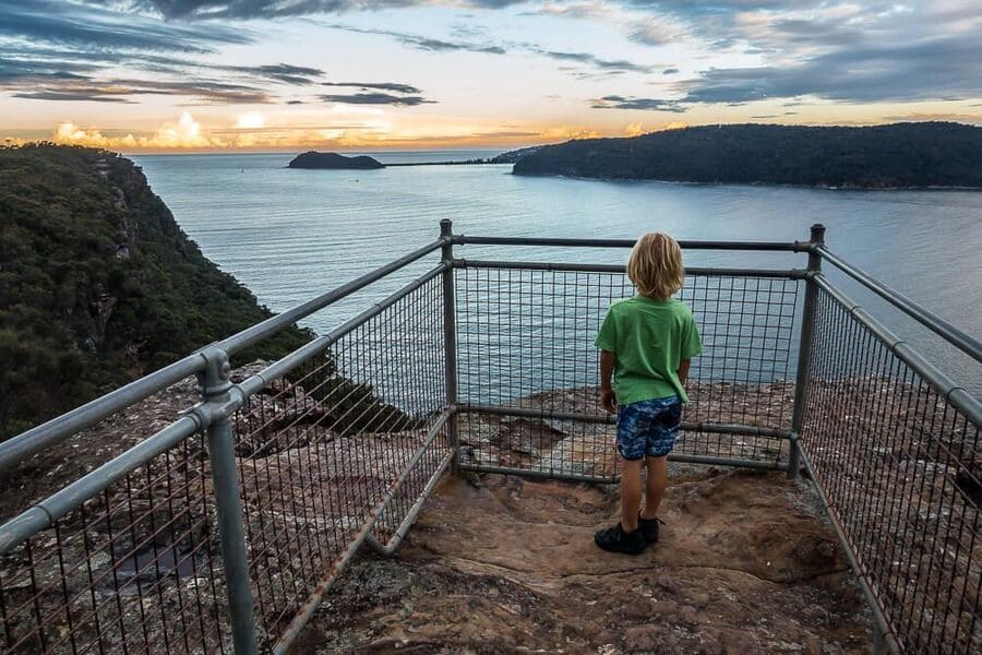 Sunset at Warrah Lookout overlooking Broken Bay Central Coast