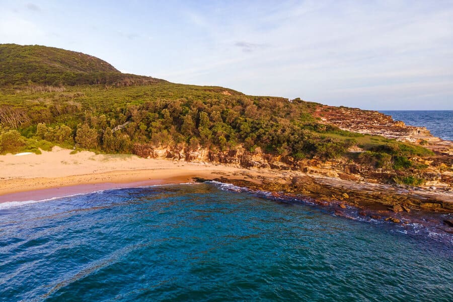 putty beach bouddi national park morning light