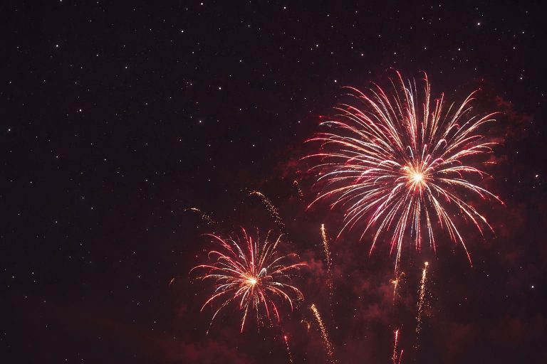 fireworks pink purple display 768x512