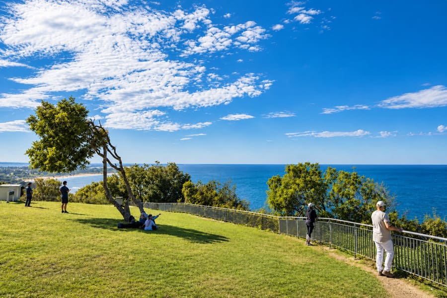 Crackneck Lookout ocean views on Wyrrabalong Coast Walking Track Central Coast NSW