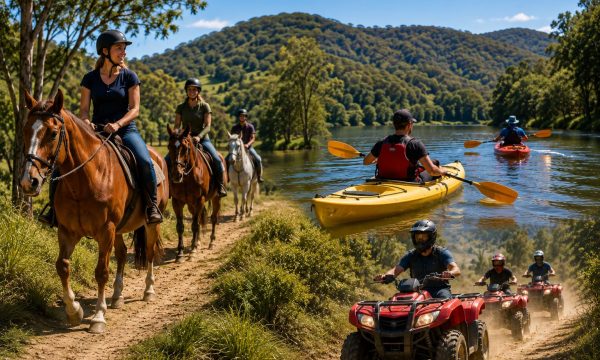 Horse riding, kayaking and quad biking at Glenworth Valley on the Central Coast NSW